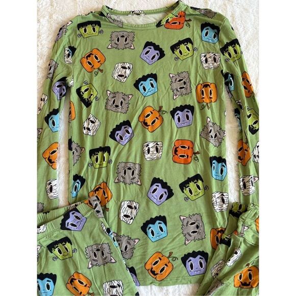 Posh Peanut Monsters Pajamas Size 10/12 - Picture 3 of 8